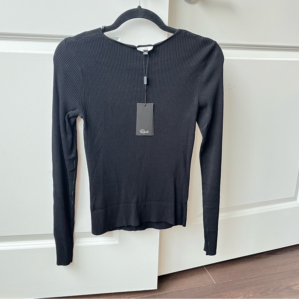 BNWT Rails Erin’s Rib Top in Black - Picture 6 of 6